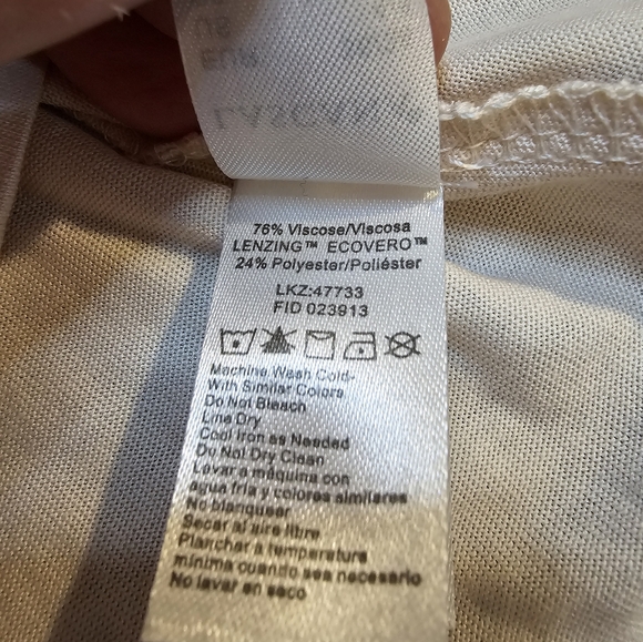 Lascana Pure Reflection NWT Beige Ruffle Detail Sleeveless Top Size 4/6 - Picture 8 of 11